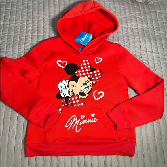 NWT Disney Minnie Mouse pullover girls red sweater size 10/12 - Picture 1 of 8